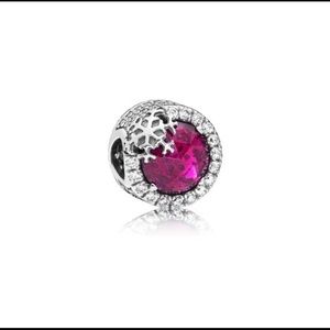 Pandora Dazzling Snowflake Charm Cerise,797555NCC